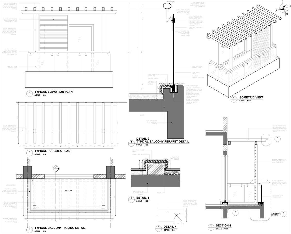 Pergola Elevation