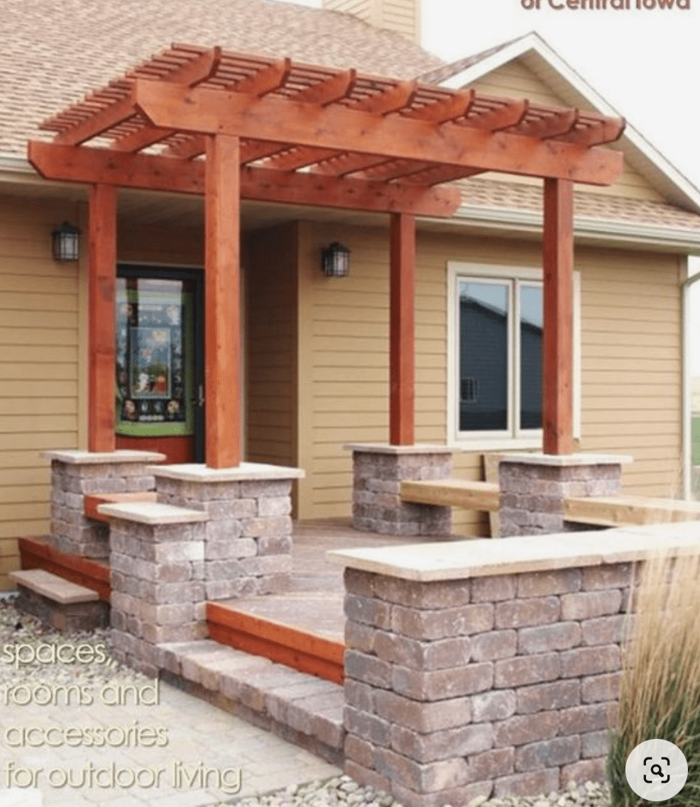 Pergola Attached To House Front Porches