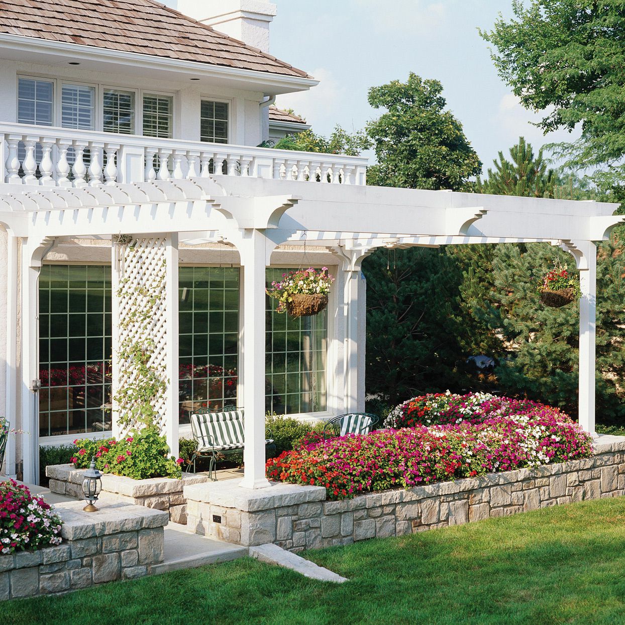 Pergola Attached To House Front Porches