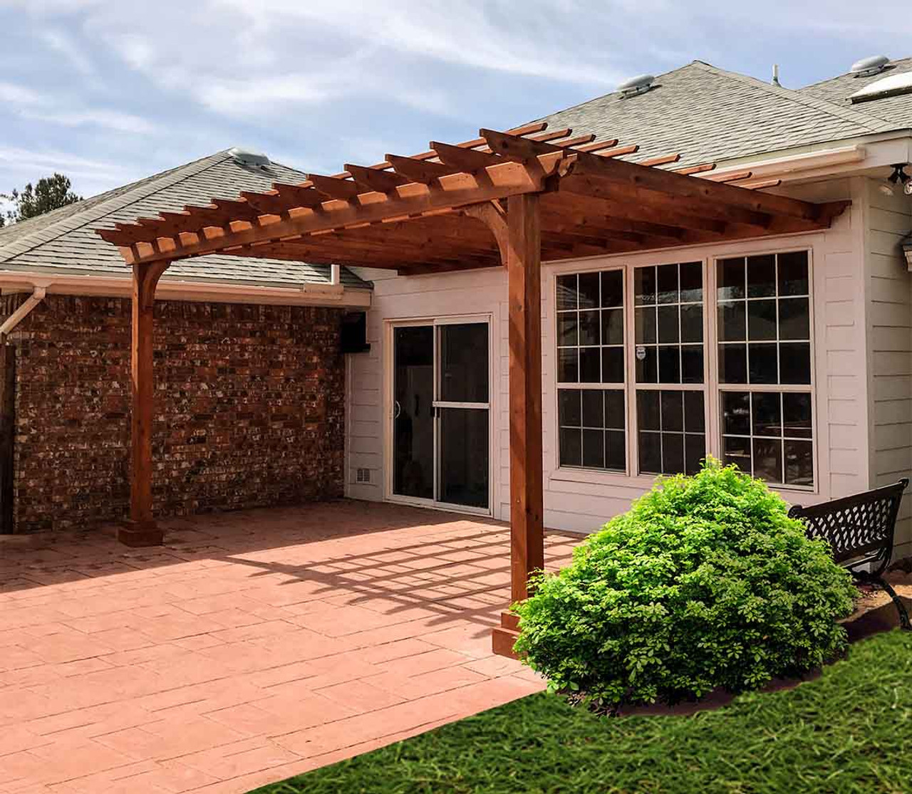 Pergola Off Of House
