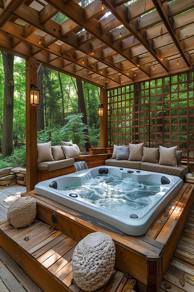 Pergola Jacuzzi Ideas